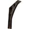 Ekena Millwork Galveston Wrought Iron Bracket, (Triple center brace), Antiqued Bronze 2"W x 7 1/2"D x 10"H BKTM02X07X10TGLABZ - alternate 1